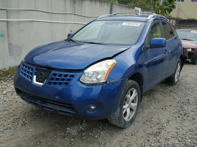 JN8AS58V98W119299 - 2008 NISSAN ROGUE S BLUE photo 2