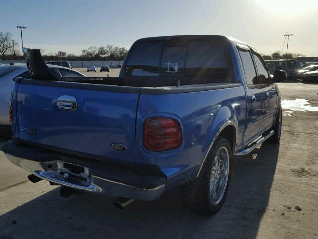 1FTRW07L61KF42635 - 2001 FORD F150 SUPER BLUE photo 4