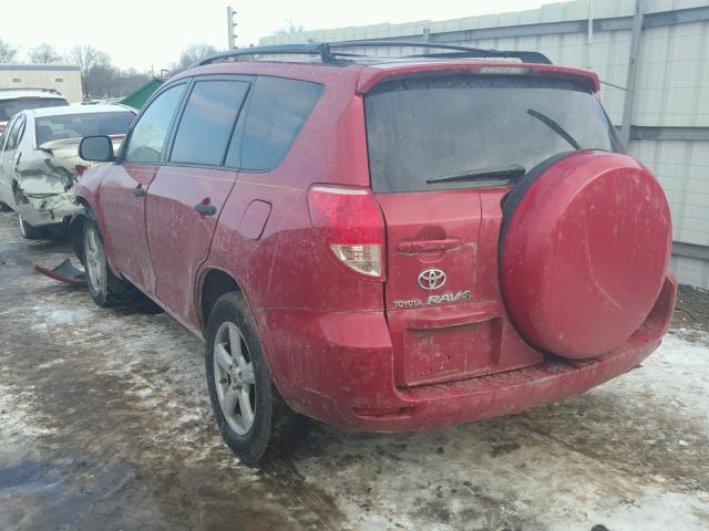 JTMBK35V985051780 - 2008 TOYOTA RAV4 RED photo 3