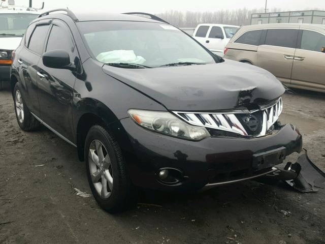 JN8AZ18W29W149663 - 2009 NISSAN MURANO S BLACK photo 1