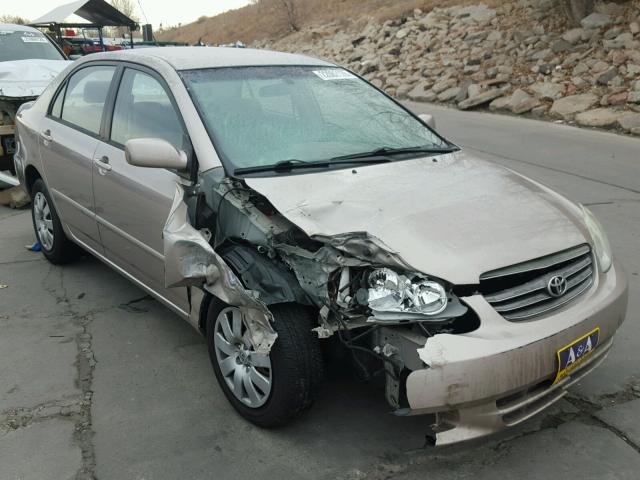 1NXBR32E43Z185607 - 2003 TOYOTA COROLLA CE GOLD photo 1