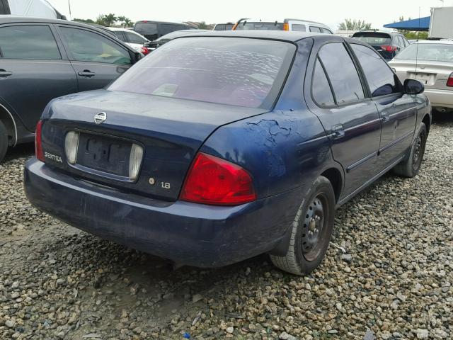 3N1CB51D66L606553 - 2006 NISSAN SENTRA 1.8 BLUE photo 4