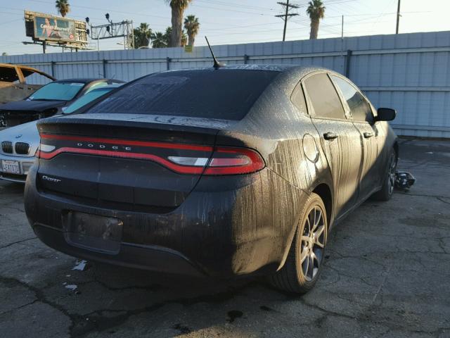 1C3CDFAA4GD540034 - 2016 DODGE DART SE BLACK photo 4