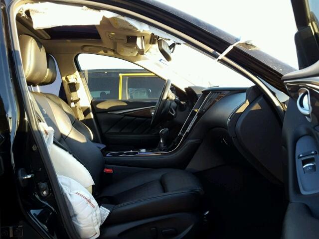 JN1BV7AP3EM673866 - 2014 INFINITI Q50 BASE BLACK photo 5