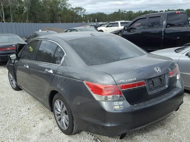 5KBCP3F8XBB001539 - 2011 HONDA ACCORD EXL GRAY photo 3