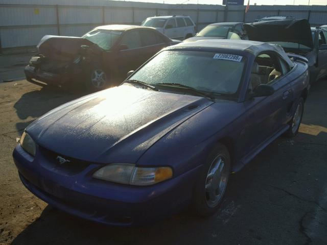 1FALP45T4SF102586 - 1995 FORD MUSTANG GT PURPLE photo 2