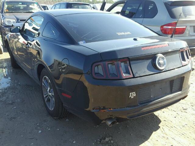 1ZVBP8AM8E5204461 - 2014 FORD MUSTANG BLACK photo 3