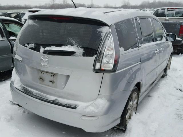 JM1CR293080307594 - 2008 MAZDA 5 SILVER photo 4