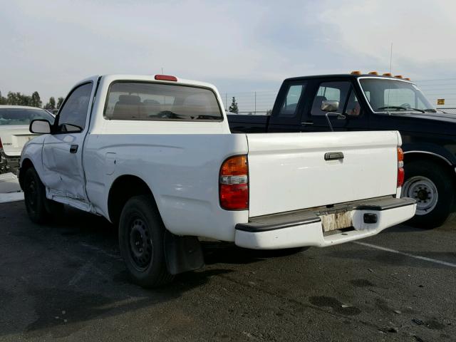 5TENL42N82Z139521 - 2002 TOYOTA TACOMA WHITE photo 3