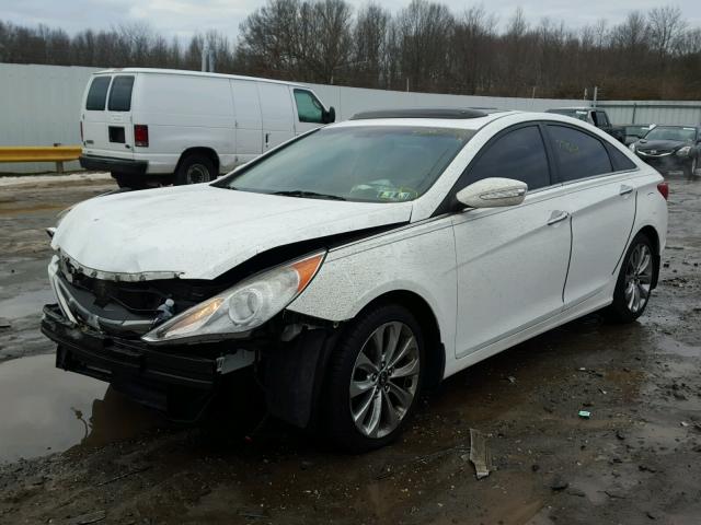 5NPEC4AB5BH204979 - 2011 HYUNDAI SONATA SE WHITE photo 2