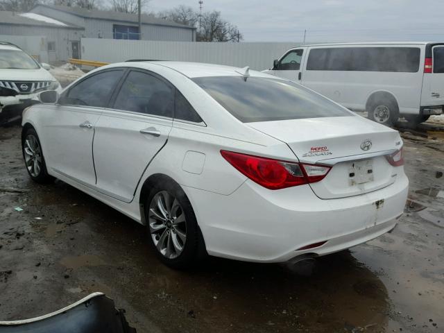 5NPEC4AB5BH204979 - 2011 HYUNDAI SONATA SE WHITE photo 3