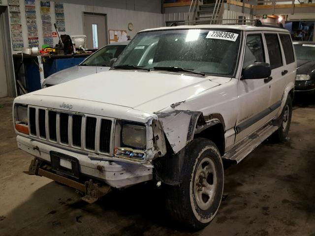 1J4FF68S4XL548457 - 1999 JEEP CHEROKEE S WHITE photo 2