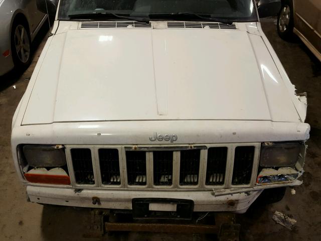 1J4FF68S4XL548457 - 1999 JEEP CHEROKEE S WHITE photo 7