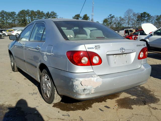 1NXBR32E05Z344657 - 2005 TOYOTA COROLLA CE SILVER photo 3