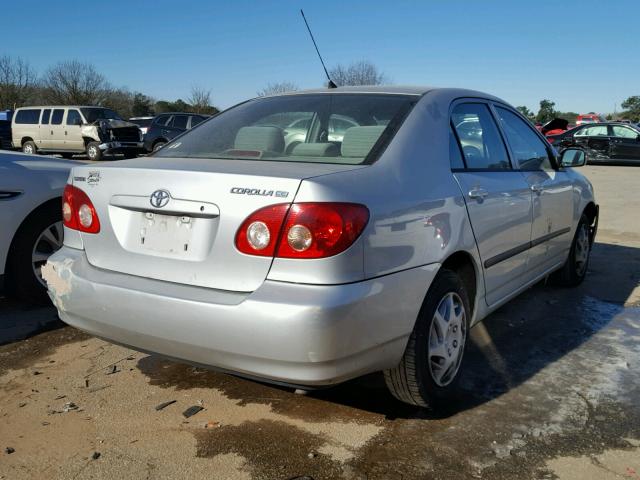 1NXBR32E05Z344657 - 2005 TOYOTA COROLLA CE SILVER photo 4