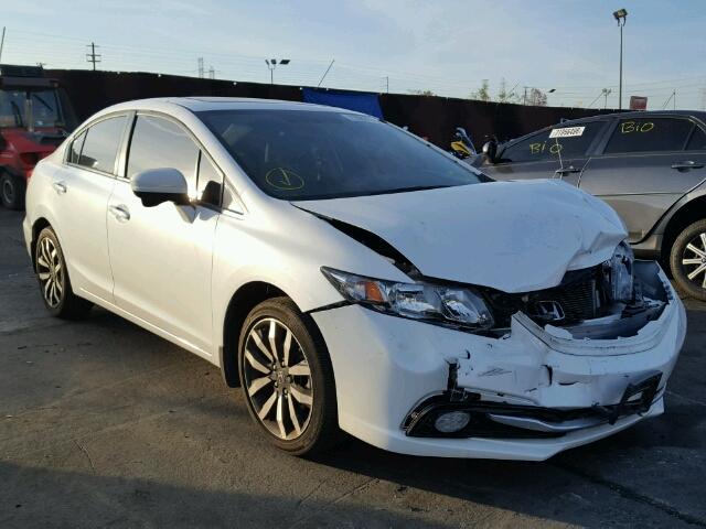 19XFB2F95FE235774 - 2015 HONDA CIVIC EXL WHITE photo 1