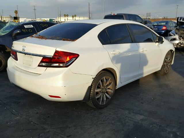 19XFB2F95FE235774 - 2015 HONDA CIVIC EXL WHITE photo 4