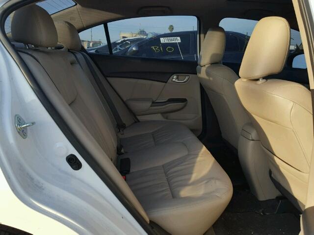 19XFB2F95FE235774 - 2015 HONDA CIVIC EXL WHITE photo 6