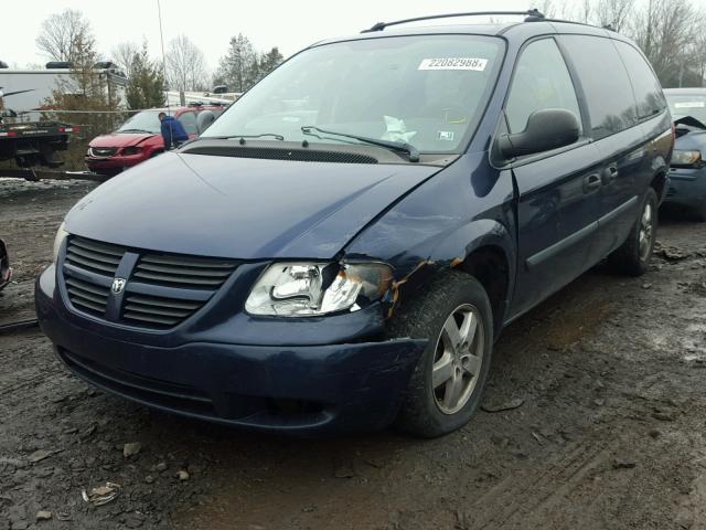 1D4GP24R55B330648 - 2005 DODGE GRAND CARA BLUE photo 2