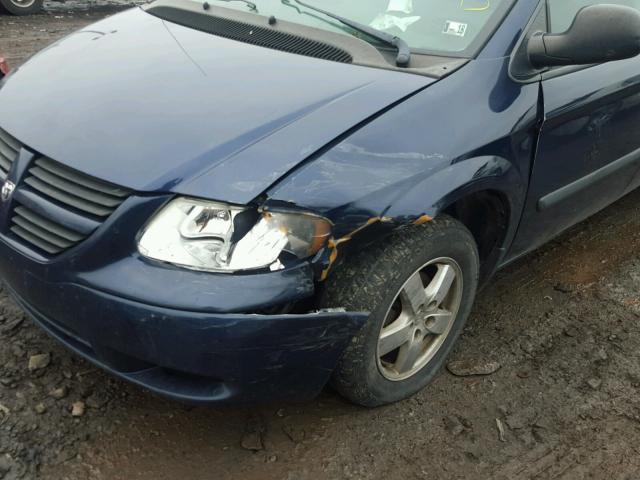 1D4GP24R55B330648 - 2005 DODGE GRAND CARA BLUE photo 9