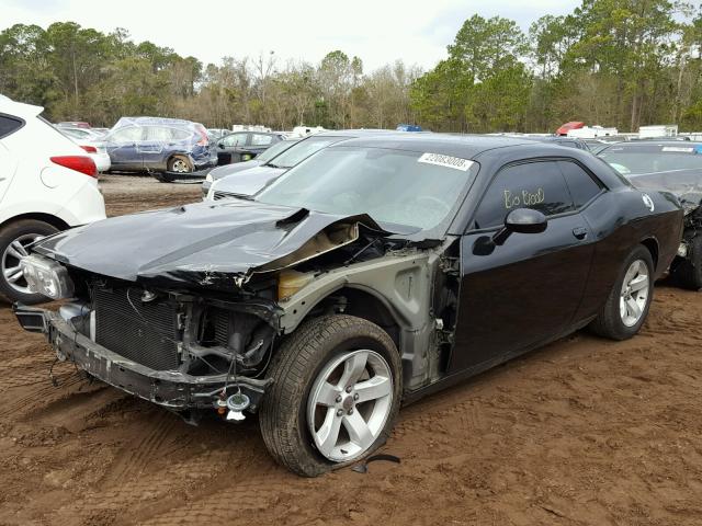 2C3CDYAG6DH692170 - 2013 DODGE CHALLENGER BLACK photo 2