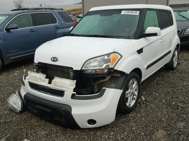 KNDJT2A21B7711126 - 2011 KIA SOUL + WHITE photo 2