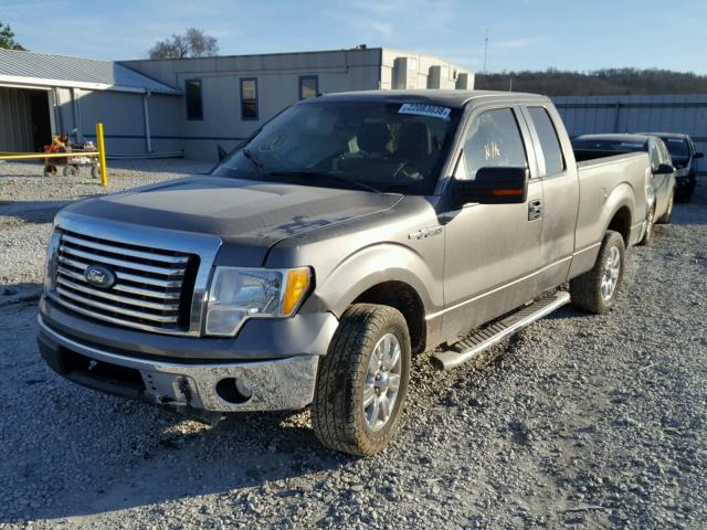 1FTEX1C81AFD17972 - 2010 FORD F150 SUPER GRAY photo 2