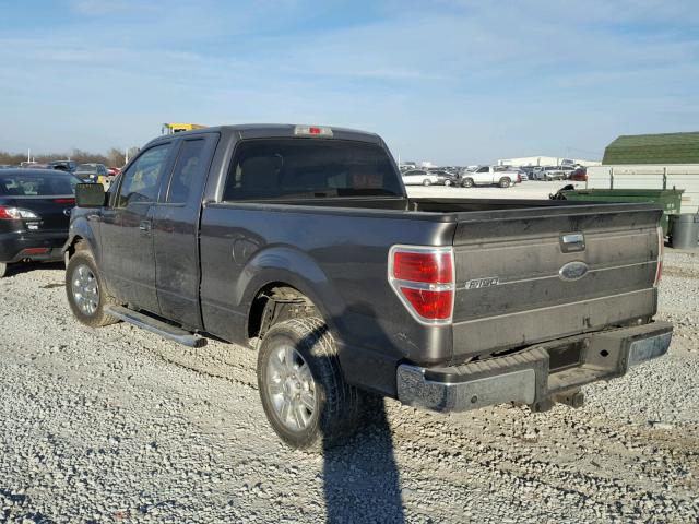 1FTEX1C81AFD17972 - 2010 FORD F150 SUPER GRAY photo 3