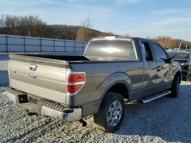 1FTEX1C81AFD17972 - 2010 FORD F150 SUPER GRAY photo 4