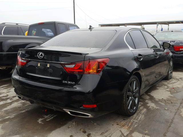 JTHBE1BL9E5043610 - 2014 LEXUS GS 350 BLACK photo 4