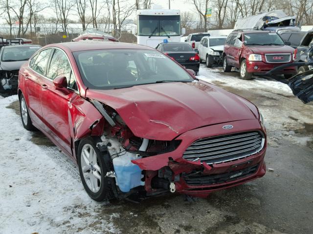 3FA6P0HR3DR272577 - 2013 FORD FUSION SE RED photo 1