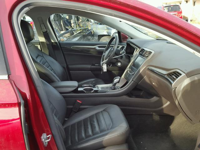 3FA6P0HR3DR272577 - 2013 FORD FUSION SE RED photo 5