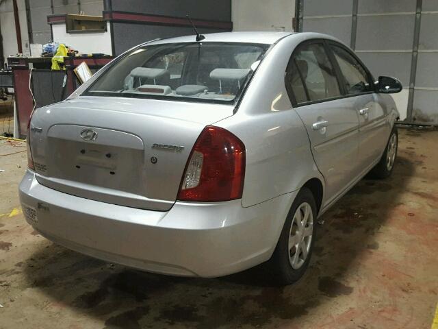 KMHCN46C97U153479 - 2007 HYUNDAI ACCENT GLS SILVER photo 4