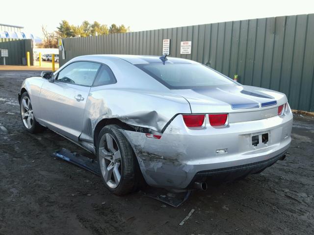 2G1FA1ED7B9130335 - 2011 CHEVROLET CAMARO LS SILVER photo 3