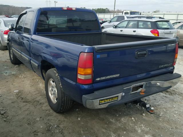 2GCEC19T4Y1288198 - 2000 CHEVROLET SILVERADO BLUE photo 3