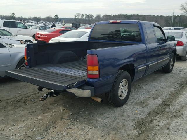 2GCEC19T4Y1288198 - 2000 CHEVROLET SILVERADO BLUE photo 4