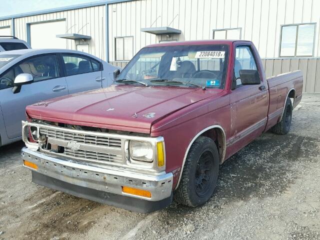 1GCCS14Z4N2158875 - 1992 CHEVROLET S TRUCK S1 RED photo 2