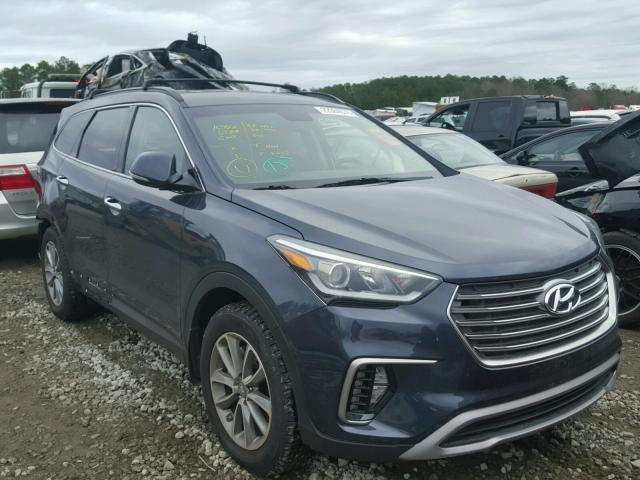 KM8SN4HF2HU239303 - 2017 HYUNDAI SANTA FE S BLUE photo 1