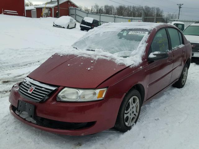 1G8AJ52F55Z144009 - 2005 SATURN ION LEVEL BURGUNDY photo 2