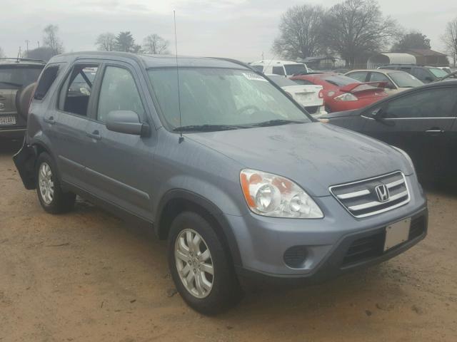 JHLRD78905C003741 - 2005 HONDA CR-V SE BLUE photo 1