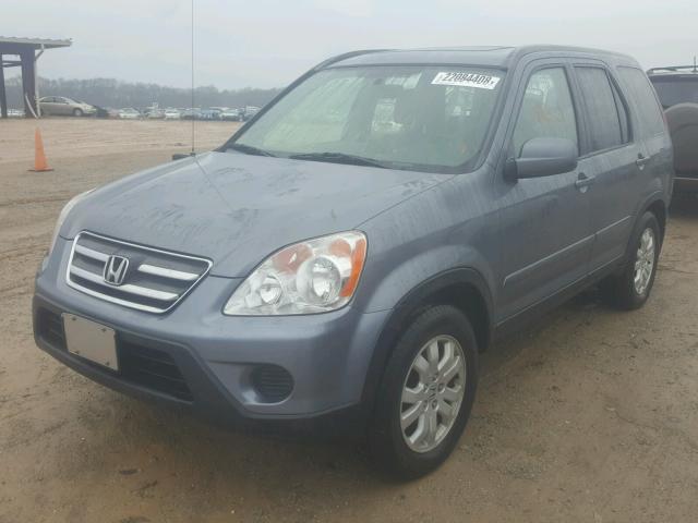 JHLRD78905C003741 - 2005 HONDA CR-V SE BLUE photo 2