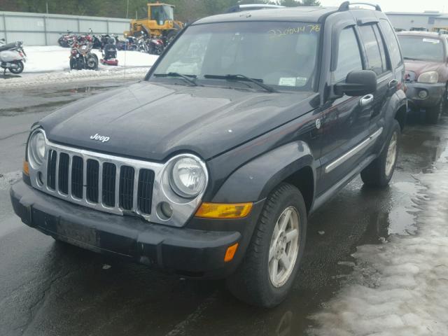 1J4GL58K06W117330 - 2006 JEEP LIBERTY LI BLACK photo 2