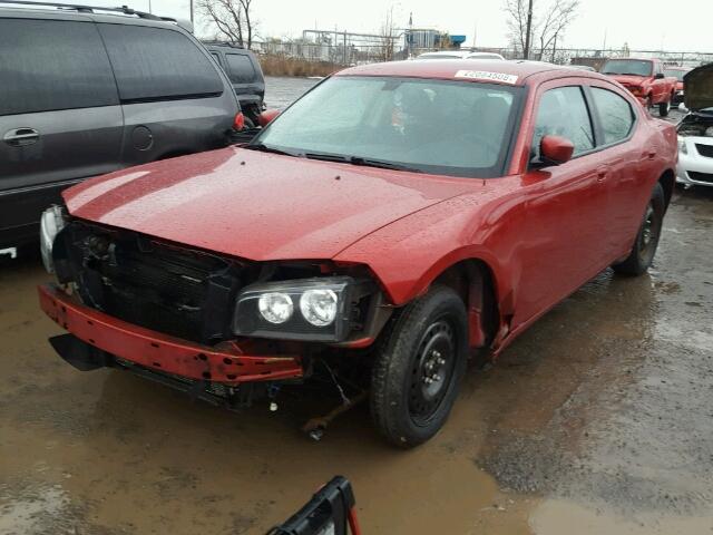 2B3CA4CD2AH112863 - 2010 DODGE CHARGER RED photo 2