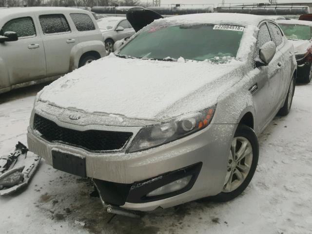 5XXGN4A7XDG238378 - 2013 KIA OPTIMA EX SILVER photo 2