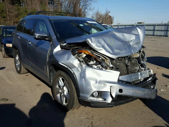 5TDYKRFH4FS093061 - 2015 TOYOTA HIGHLANDER SILVER photo 1