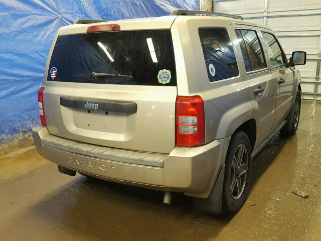 1J4FF28B79D113602 - 2009 JEEP PATRIOT SP TAN photo 4