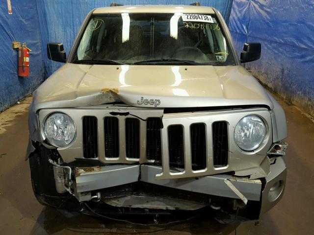 1J4FF28B79D113602 - 2009 JEEP PATRIOT SP TAN photo 9