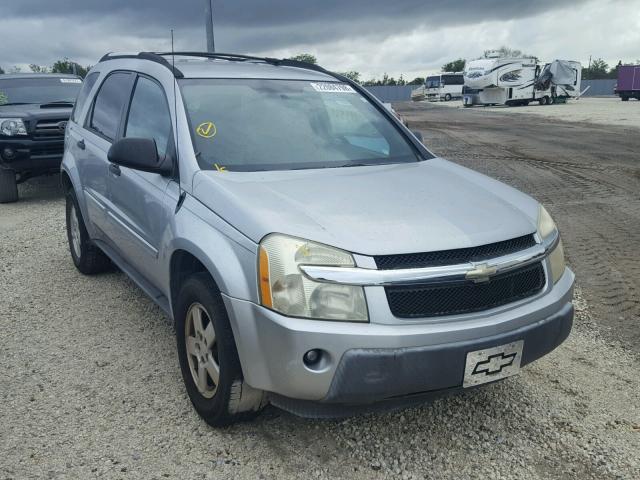 2CNDL13F956190762 - 2005 CHEVROLET EQUINOX LS SILVER photo 1