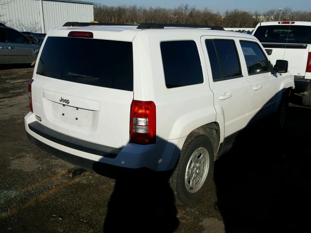 1C4NJPBA5DD238233 - 2013 JEEP PATRIOT SP WHITE photo 4