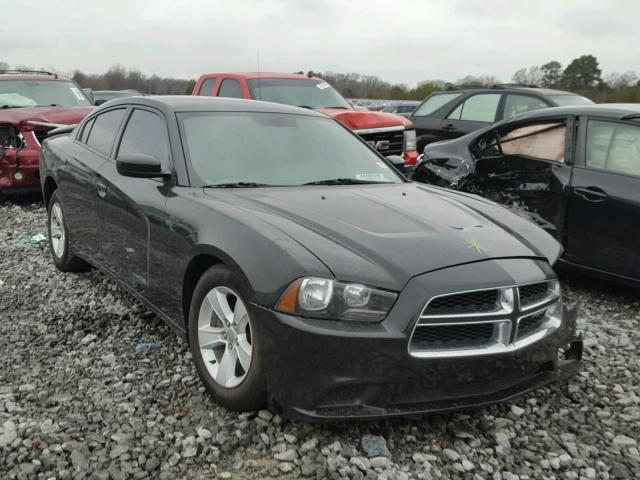 2C3CDXBG6CH159744 - 2012 DODGE CHARGER SE BLACK photo 1